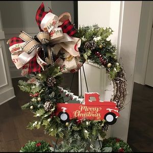 Bow and Truck Christmas/Holiday DIY Wreath Kit